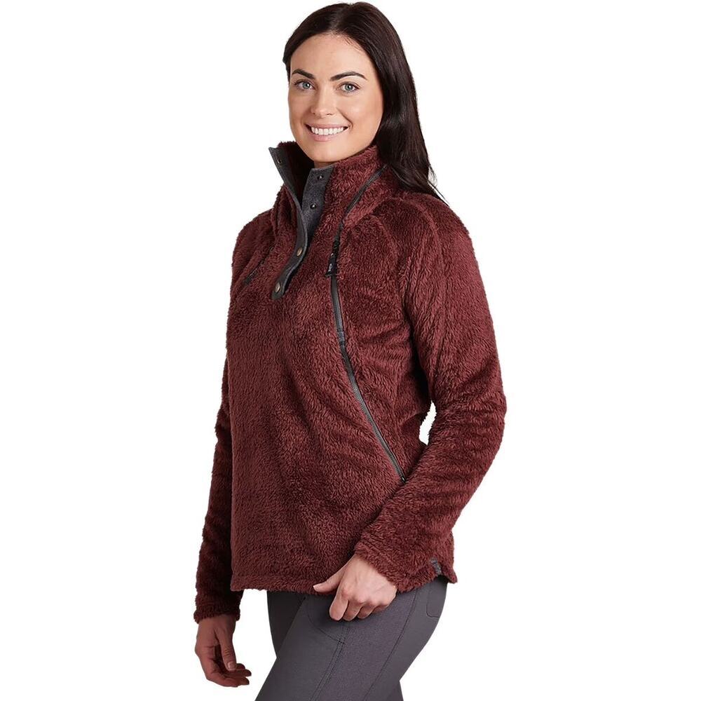 KUHL | Women’s Sz XL Red Sherpa Flight Pullover Outdoors Winter Hiking